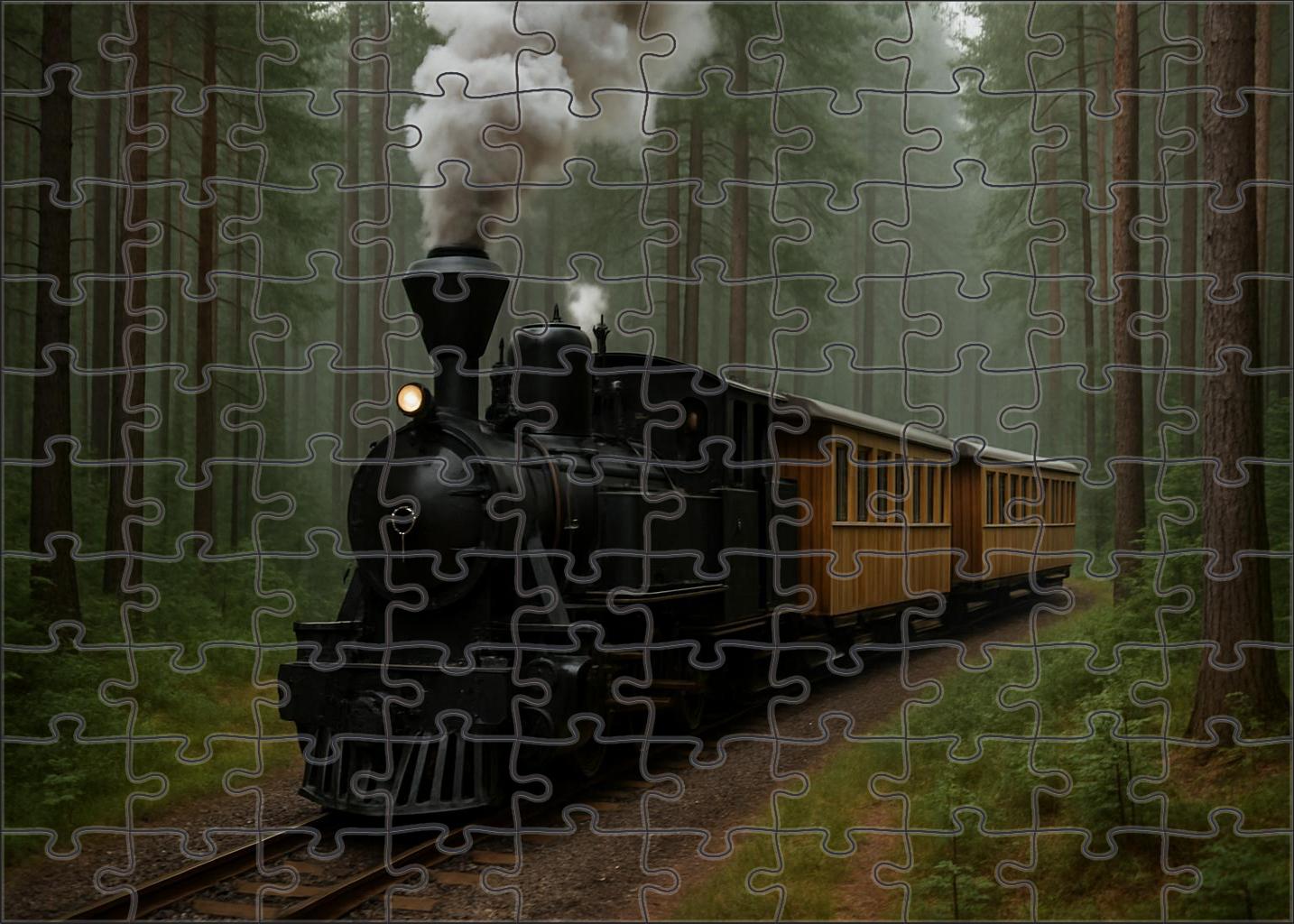 Rustic Pine Narrow Gauge Steam Mini Puzzle
