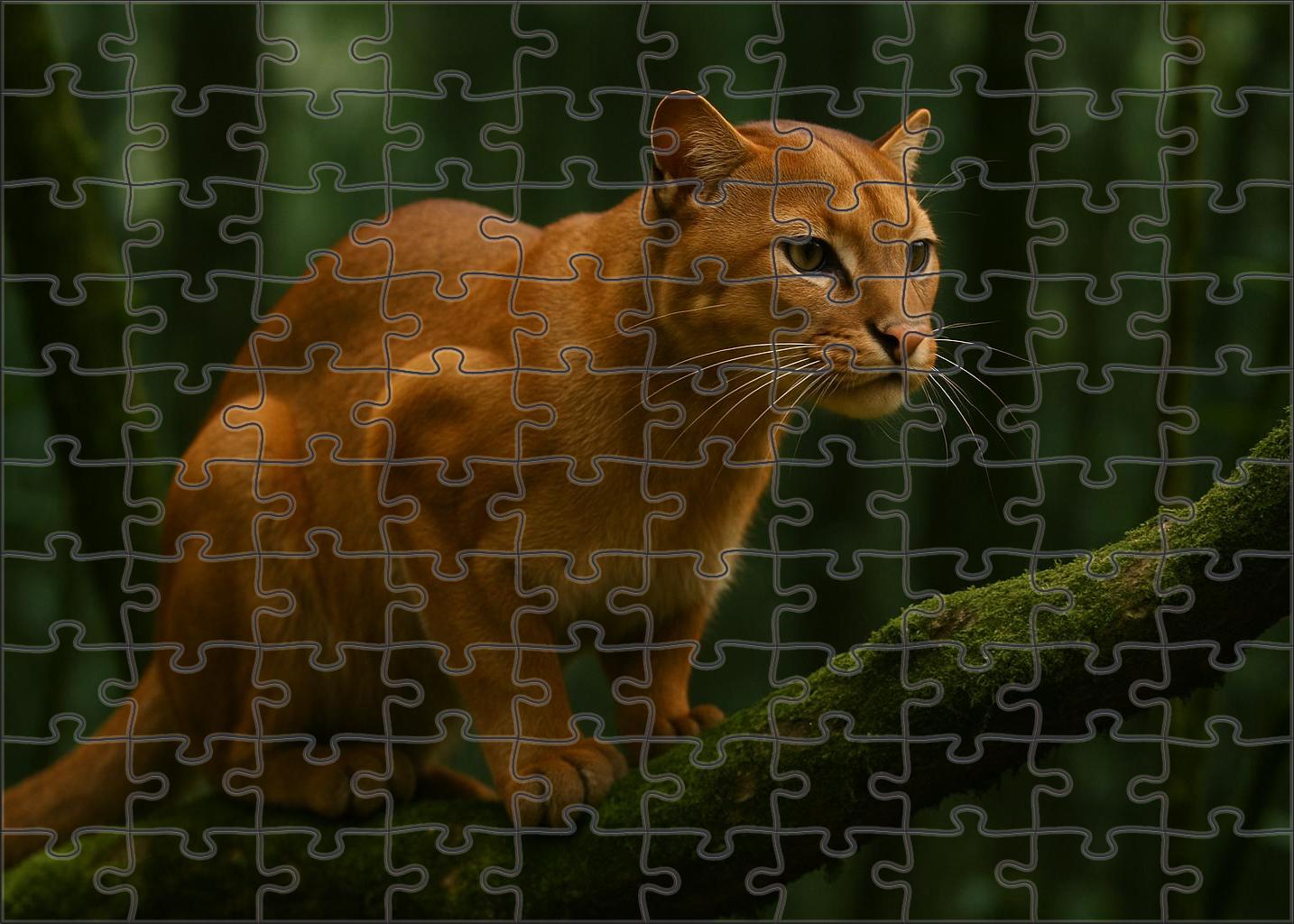 Golden Whisker Ocelot Elusive Forest Stalker With Sensory Vibrissae Puzzle For Adults