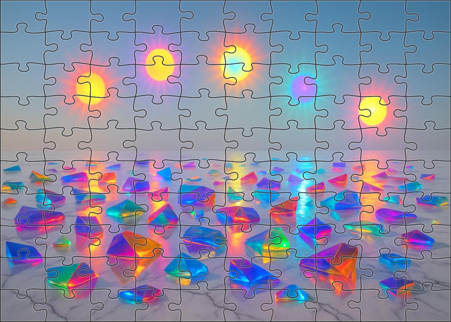 The Marble Horizon Of Fractured Suns Puzzle Collection