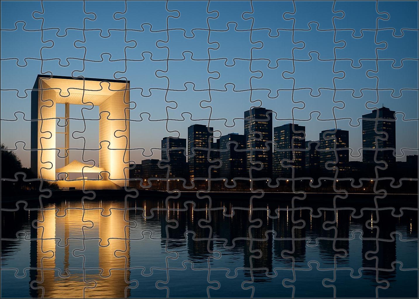 Paris La Dfense Skyline Europe's Leading Business District With Postmodern Skyscrapers 300 Piece Puzzle