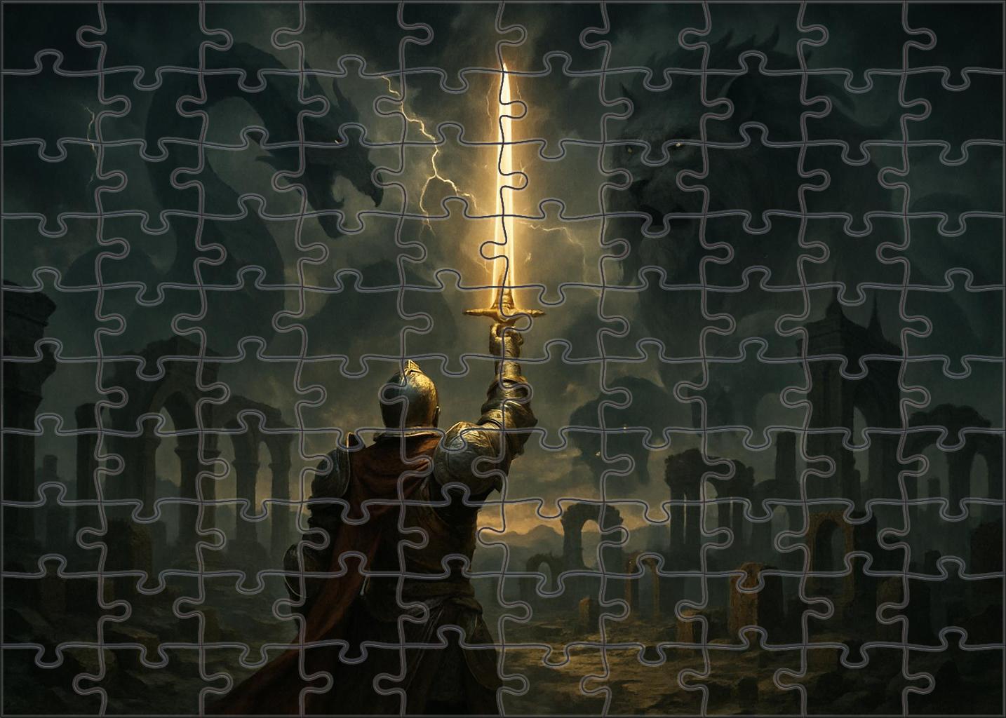 Epic Mythological Saga Heroic Quests And Legendary Beasts 50 Piece Puzzle