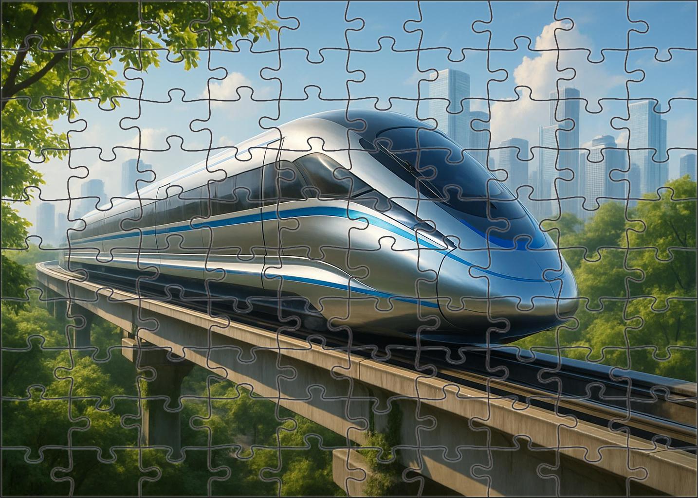 Crystal Stream Maglev Prototype Mini Puzzle