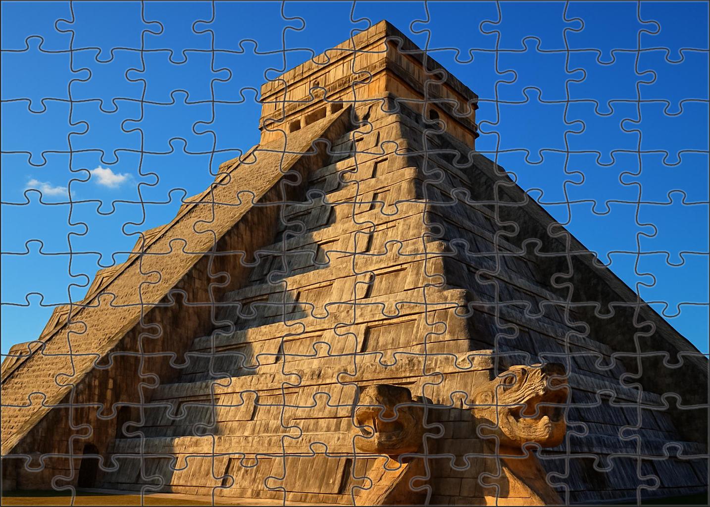 Chichen Itza El Castillo Located In Yucatn Mexico Recognized By 7585 As An Ancient Mayan Pyramid And Astronomical Marvel 20 Piece Puzzle