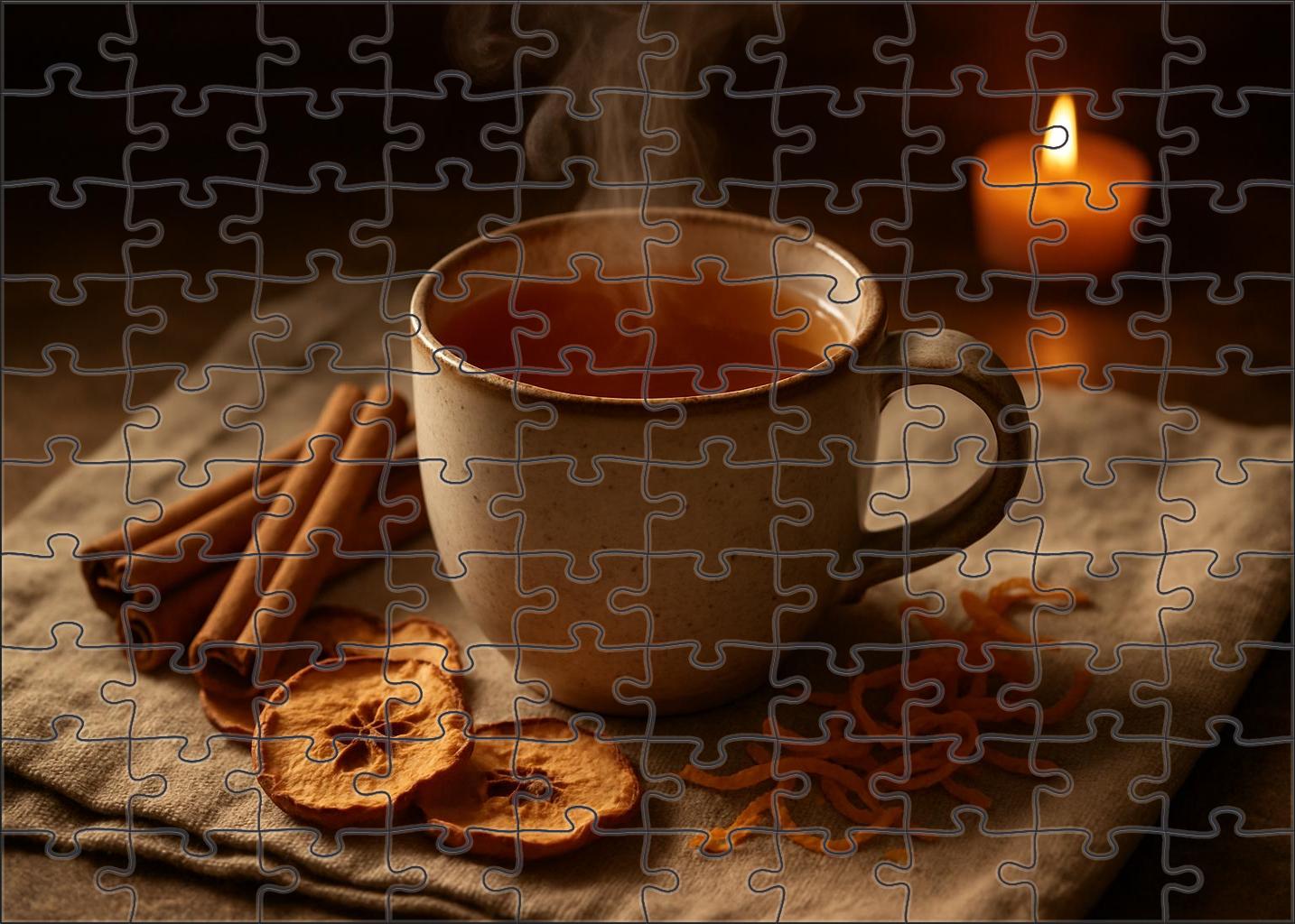 Spiced Orchard Herbal Infusion Premium Puzzle Pieces