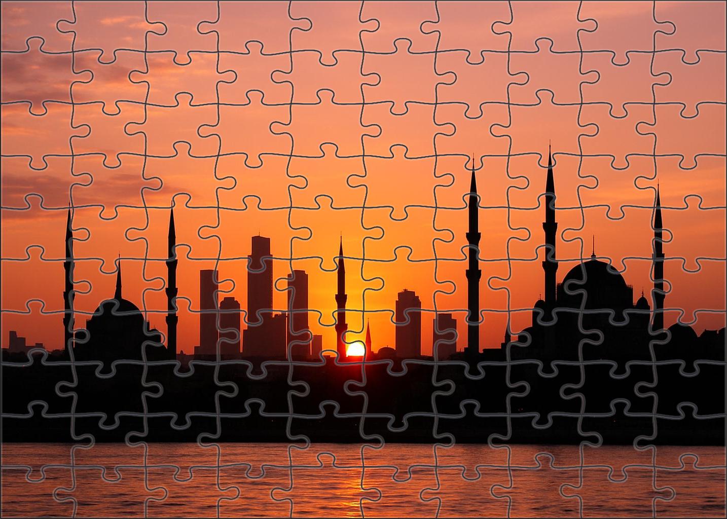 Istanbul Bosphorus Skyline East Meets West In A Historic Maritime Frame 300 Piece Puzzle