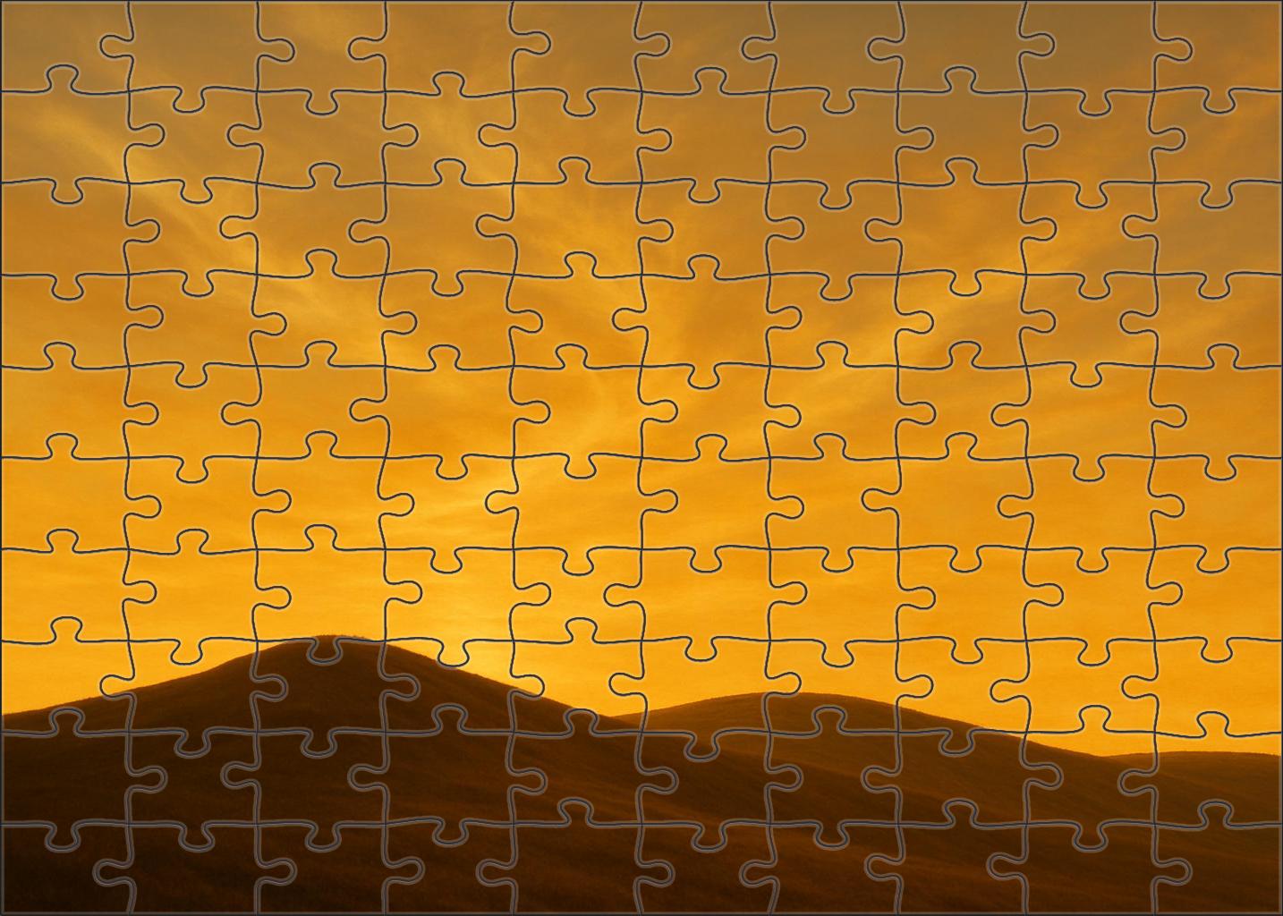 Golden Hour Ridge Line 200 Piece Puzzle