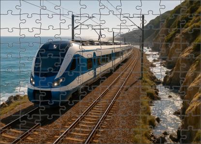 Azure Coast Commuter Electric Multiple Unit Mini Puzzle