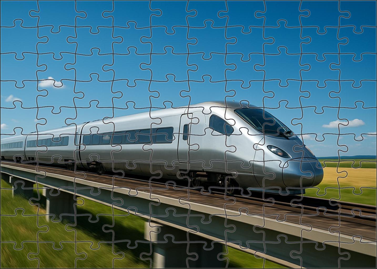 High-speed Hydrogen-powered Passenger Train 20 Piece Puzzle