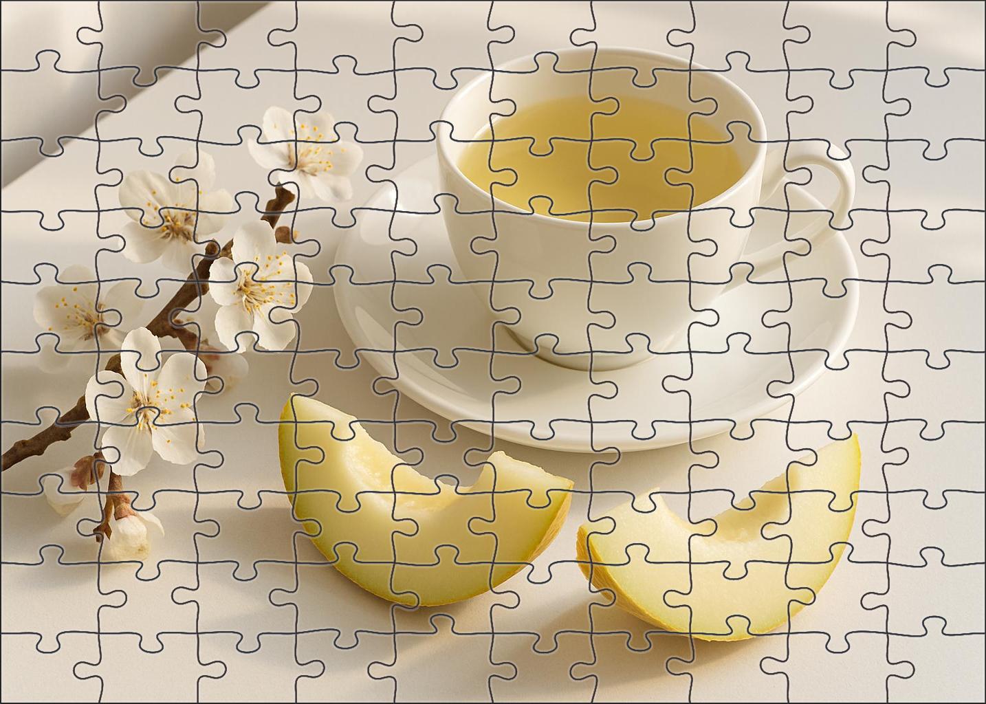 Silver Moon White Tea 500 Piece Puzzle