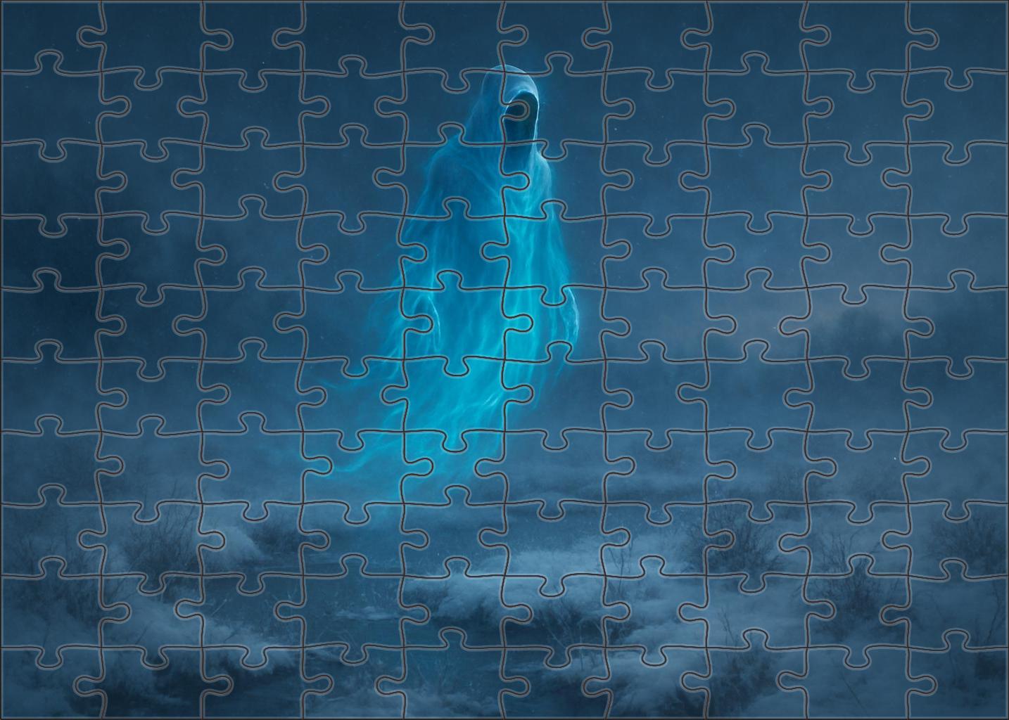 Glacierfen Wraith Misty Phantom Of The Frozen Marshes Premium Puzzle Pieces