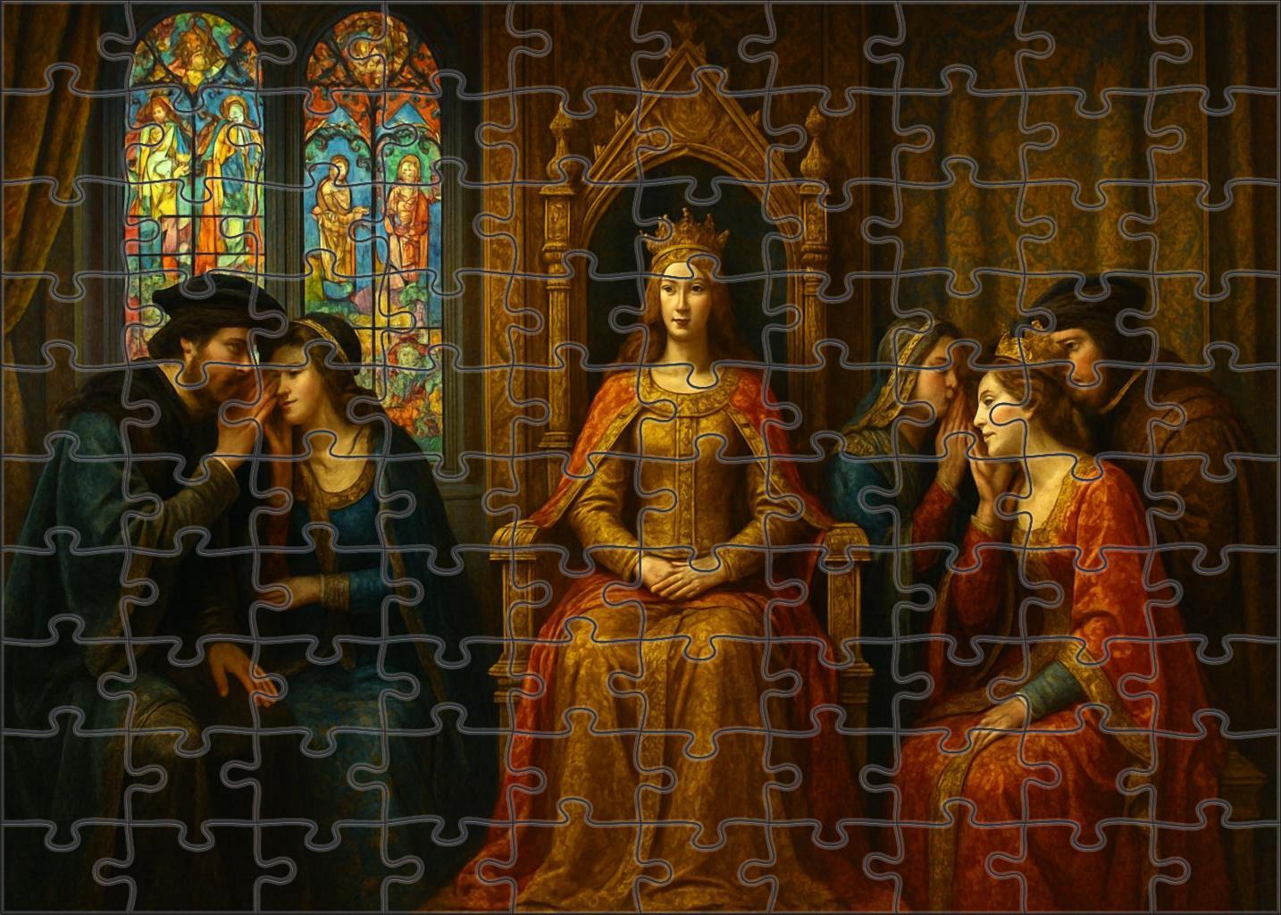 Epic Fantasy Royal Court Drama Unique Puzzle Design
