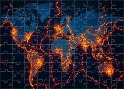 Tectonic Activity Layer Map Puzzle For Kids