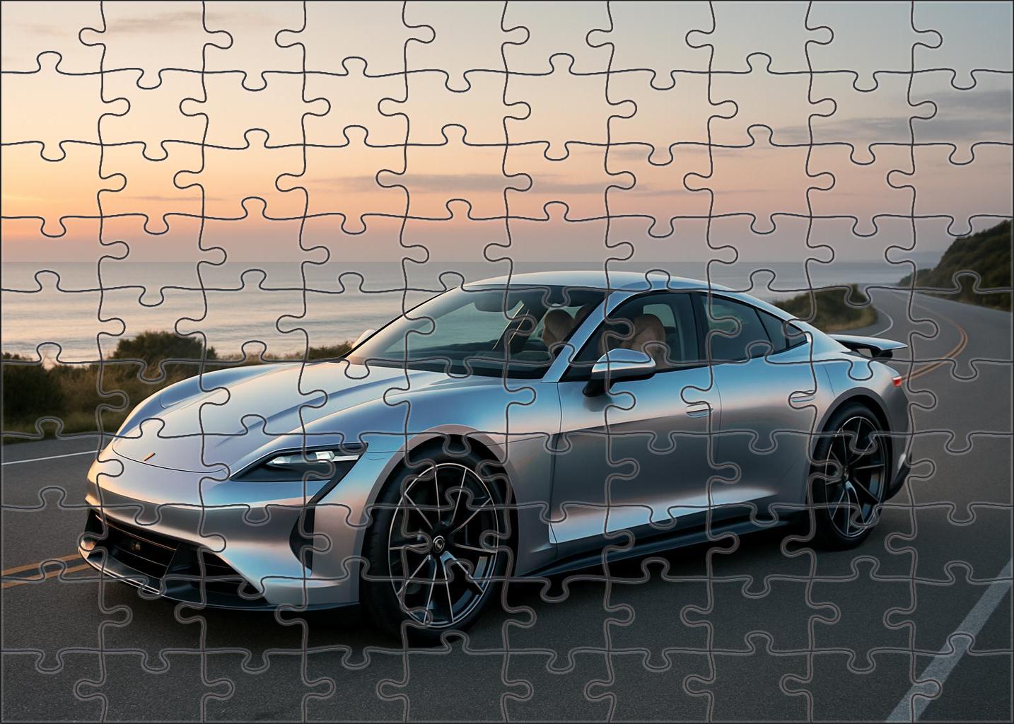 Aquila Phantom All-electric Hyper Gt With Carbon Fiber Monocoque Mini Puzzle