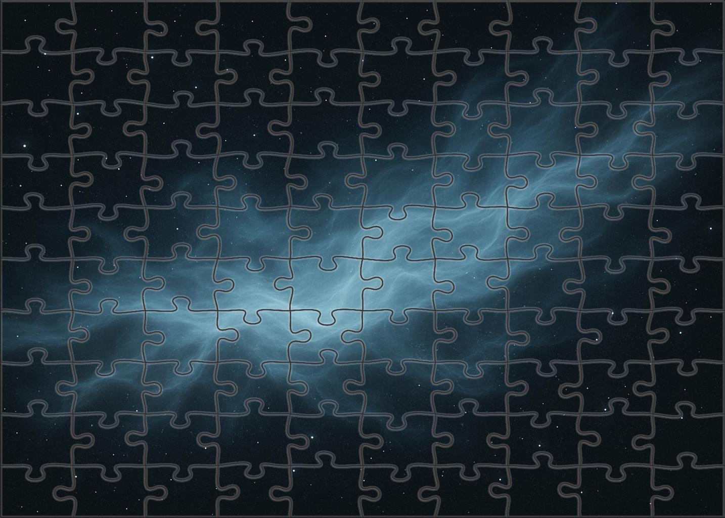 Luminescent Cosmic Veil Custom Jigsaw Puzzle