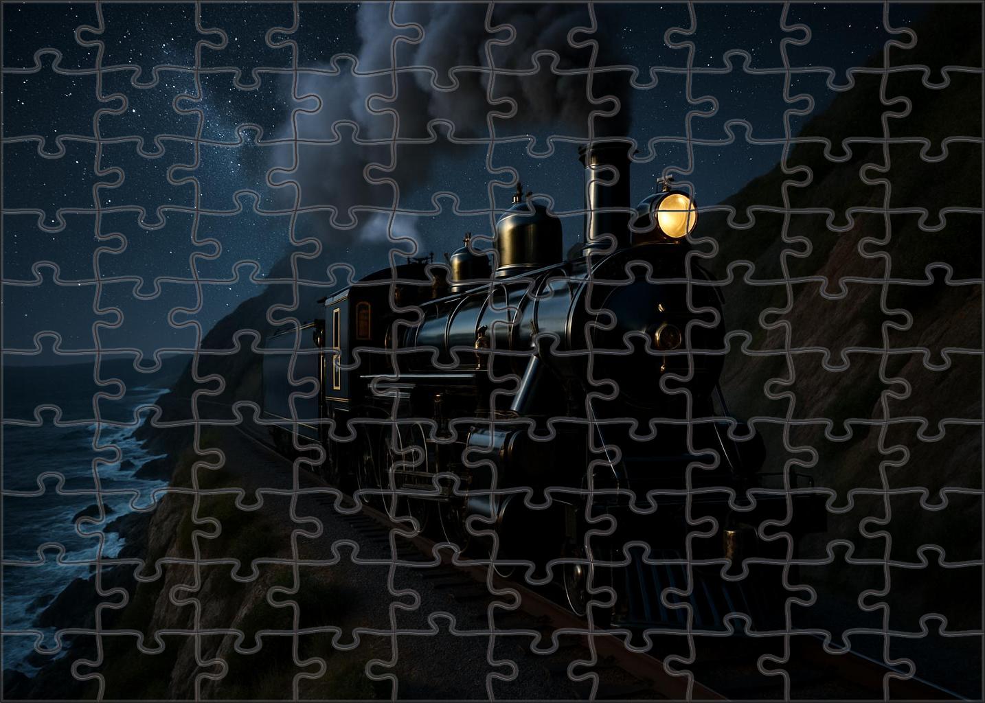 Midnight Steam Flyer 300 Piece Puzzle