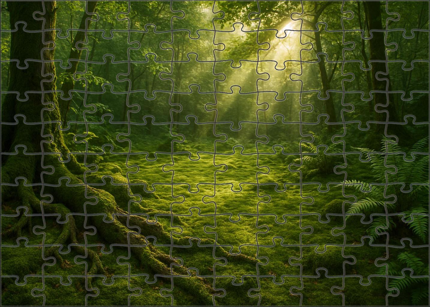 Mossy Forest Hollow 20 Piece Puzzle