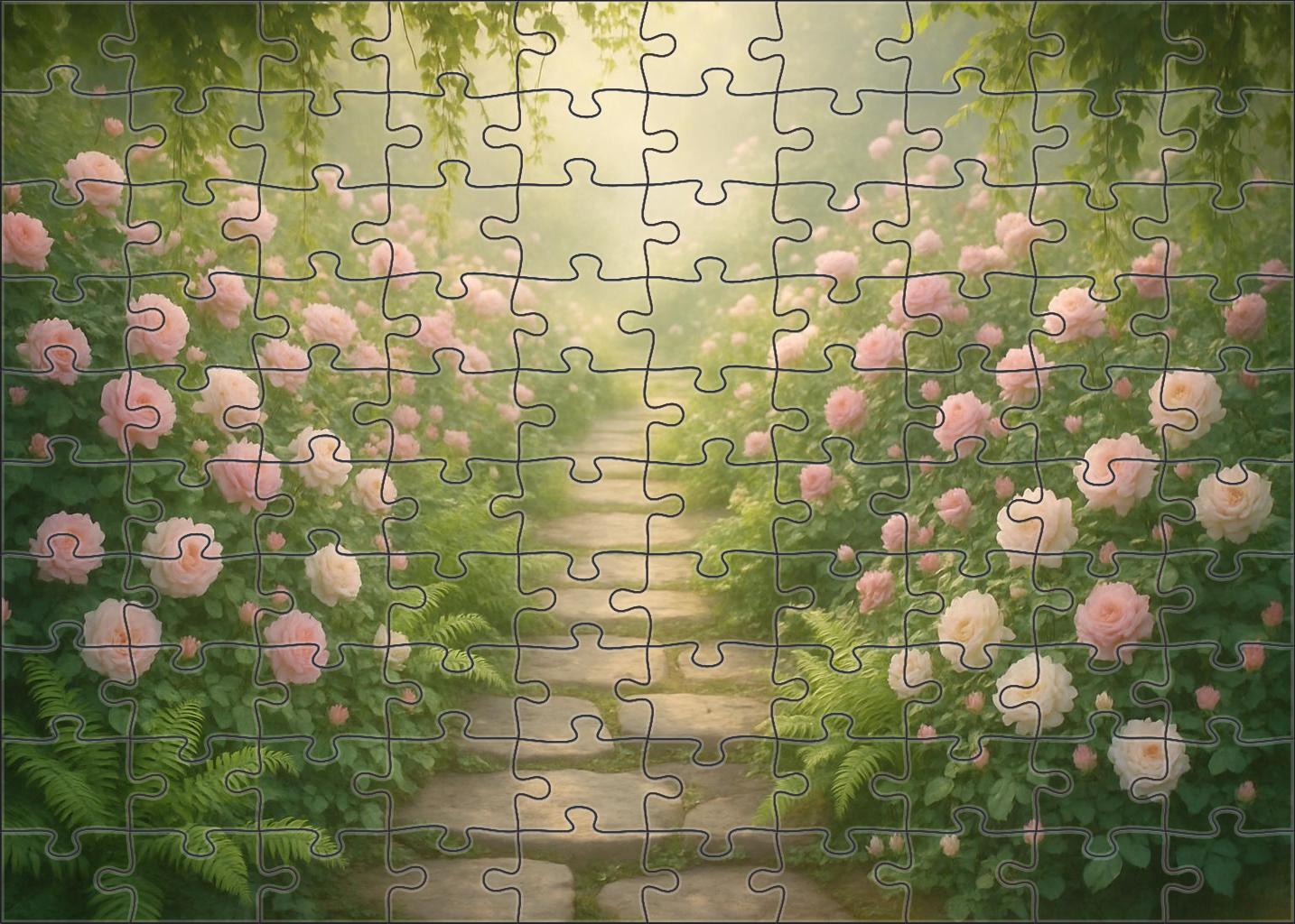 Blush Garden Pathway Puzzle Challenge