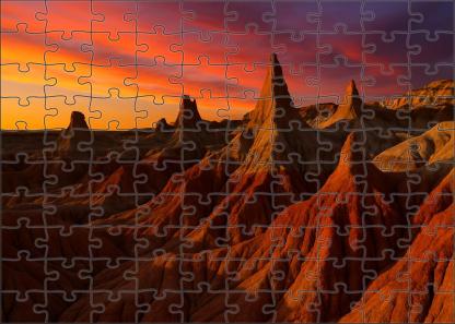 Sunset Ridge Badlands Puzzle Collection