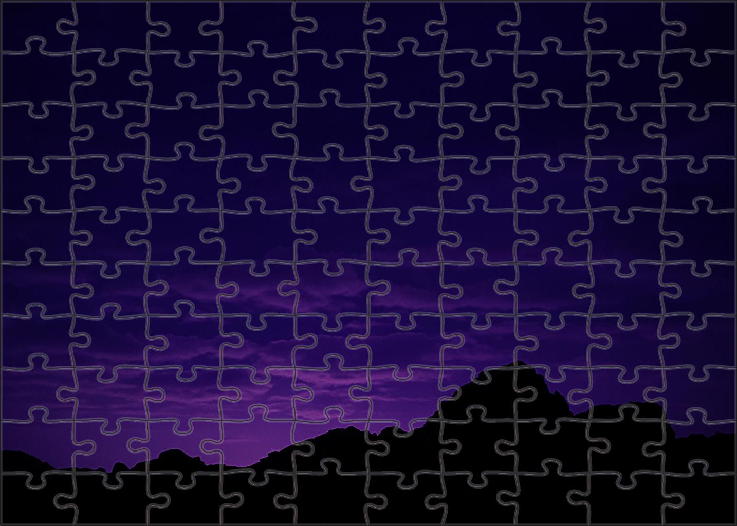 Dusky Violet Cascade Puzzle For Adults