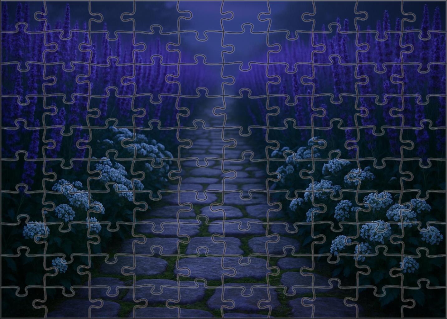 Twilight Lavender Lane 50 Piece Puzzle