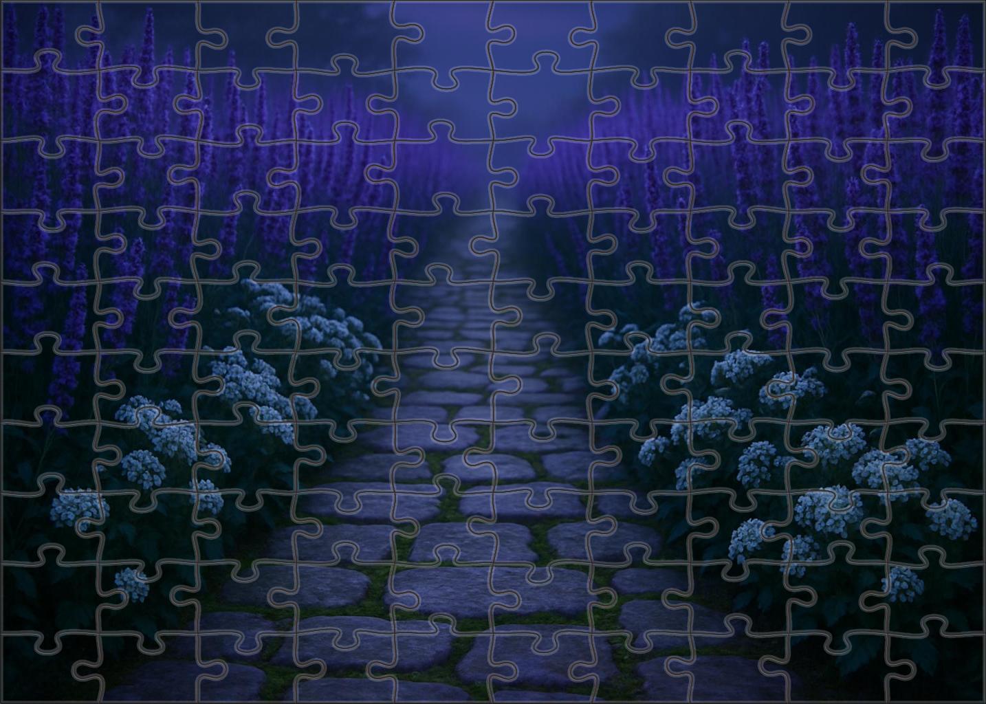 Twilight Lavender Lane 50 Piece Puzzle