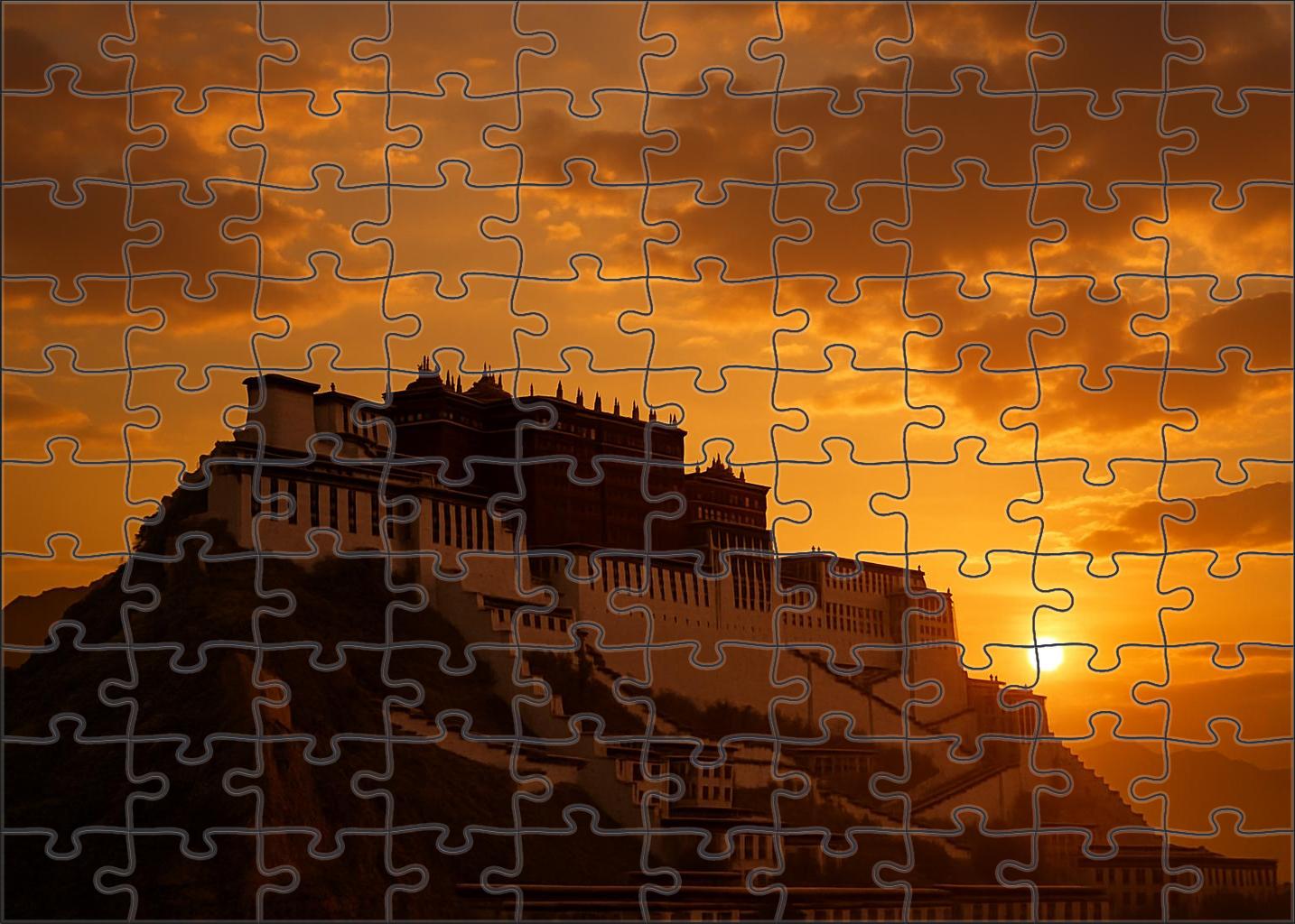 Potala Palace Perched In Lhasa Tibet China Recognized By 7320 Worldwide As A Spiritual And Historical Fortress Unique Puzzle Design