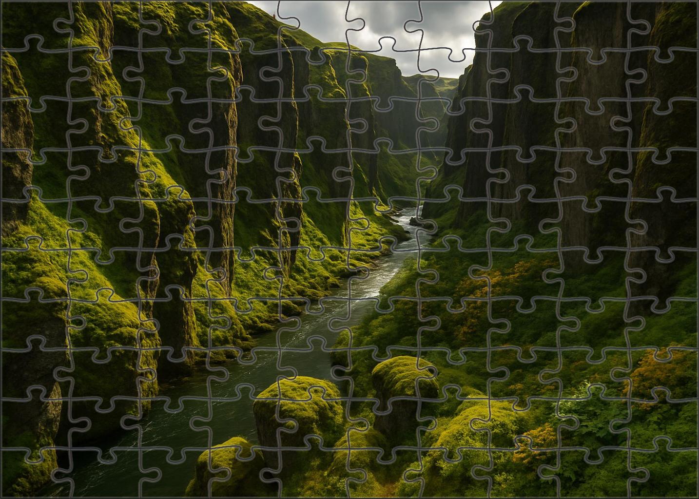 Verdant Canyon Overlook Puzzle Collection