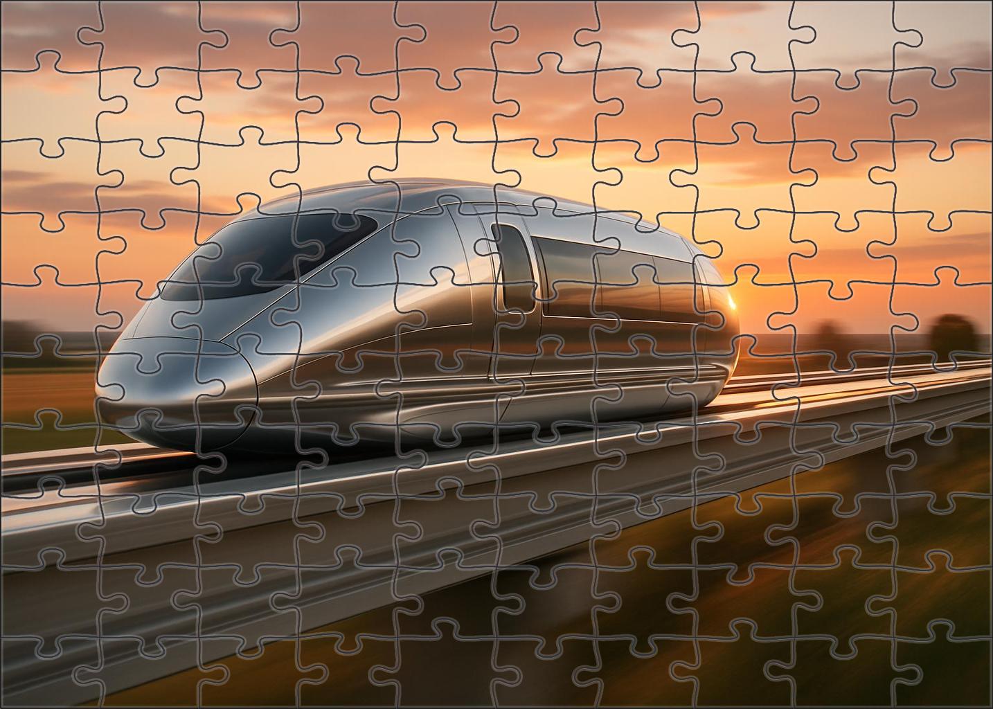 Super-high-speed Maglev Capsule 50 Piece Puzzle