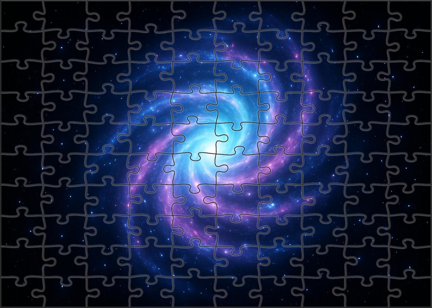 Luminous Spiral Nebulae Cascade Puzzle Challenge