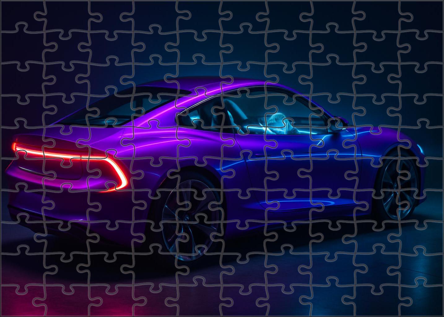 Celestial Drift 4000 Futuristic Urban Agility Vehicle Premium Puzzle Pieces