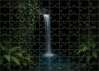 Hidden Sapphire Grotto Custom Jigsaw Puzzle