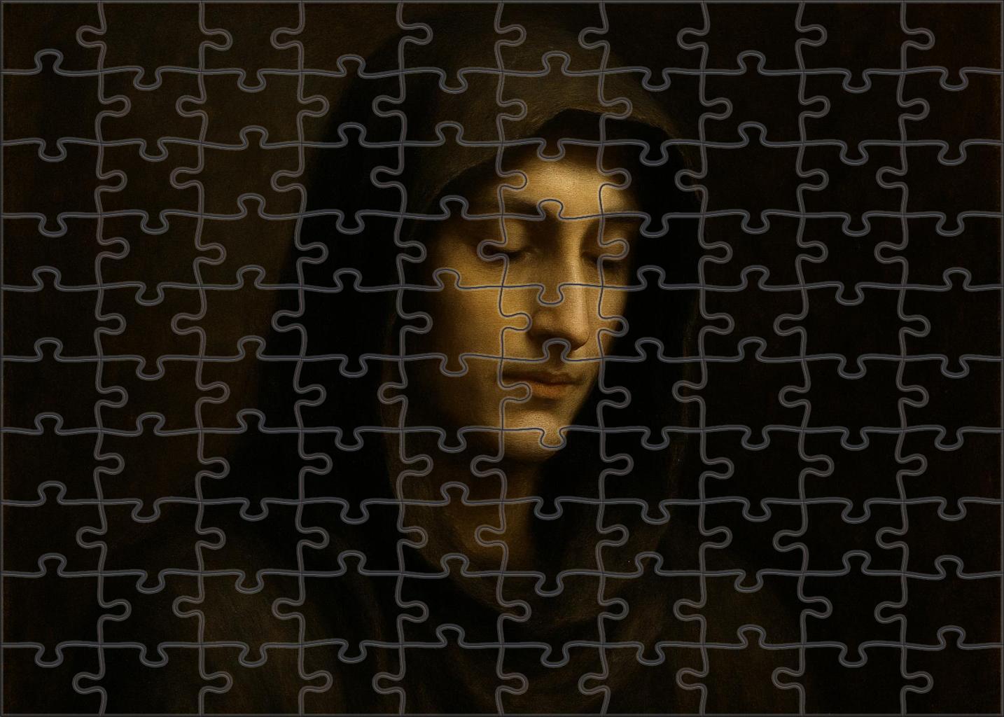 Portrait Of A Silent Observer Mini Puzzle