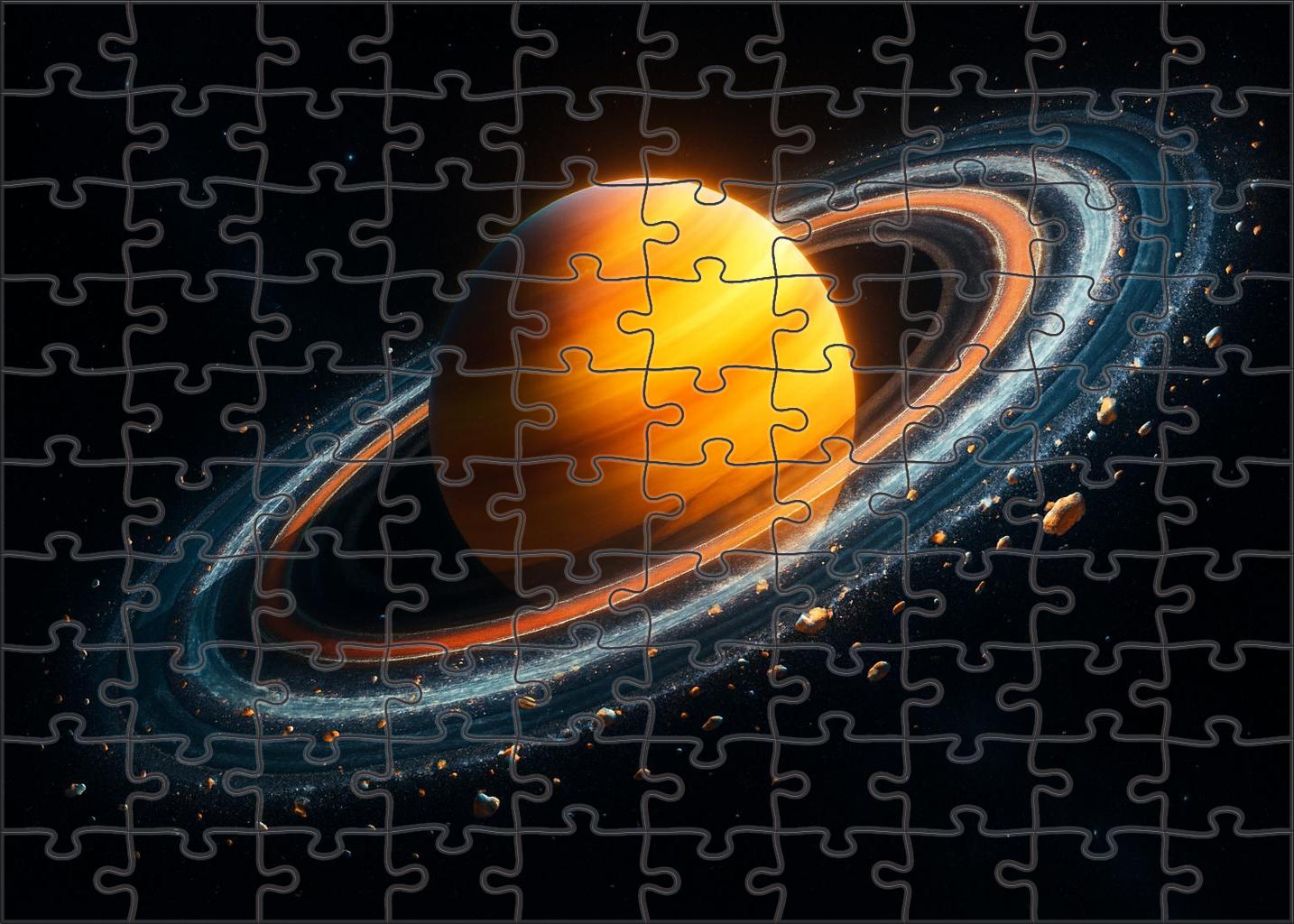 Fragmented Rings Of A Distant Giant Puzzle Challenge