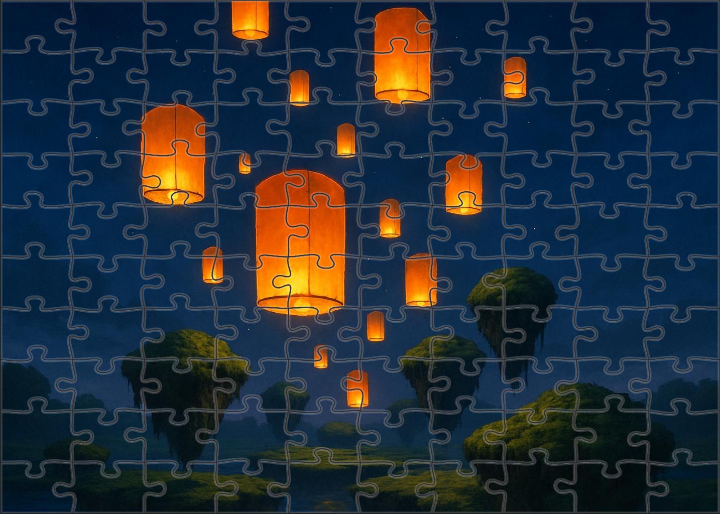 The Lanterns Of Floating Reverie Puzzle For Kids