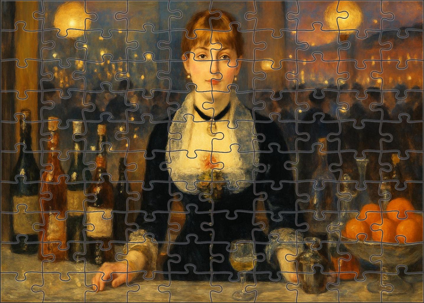 A Bar At The Folies-bergere Premium Puzzle Pieces