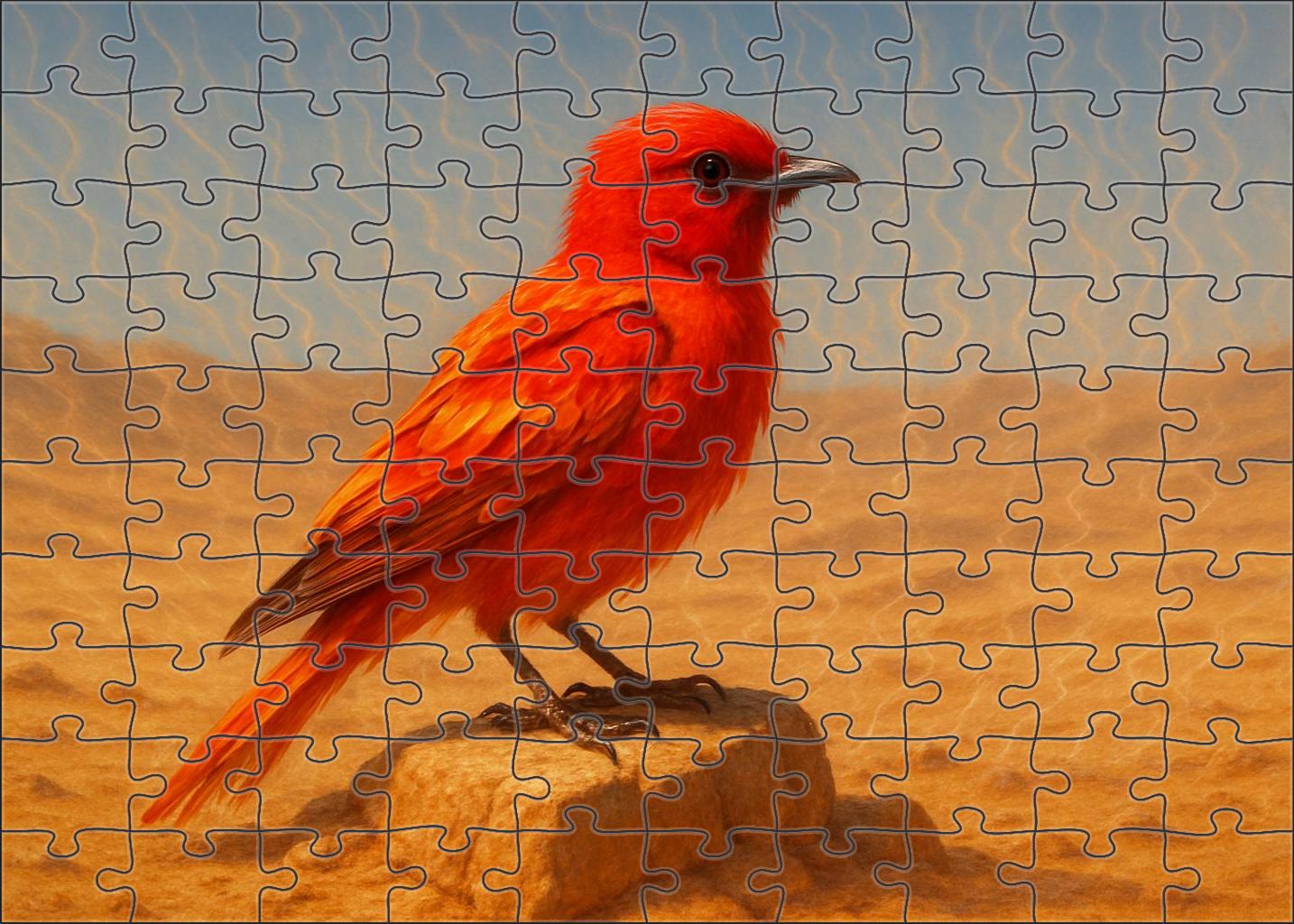 Sunscorch Raptor Desert Blaze With Radiant Feather Plume Easy Puzzles