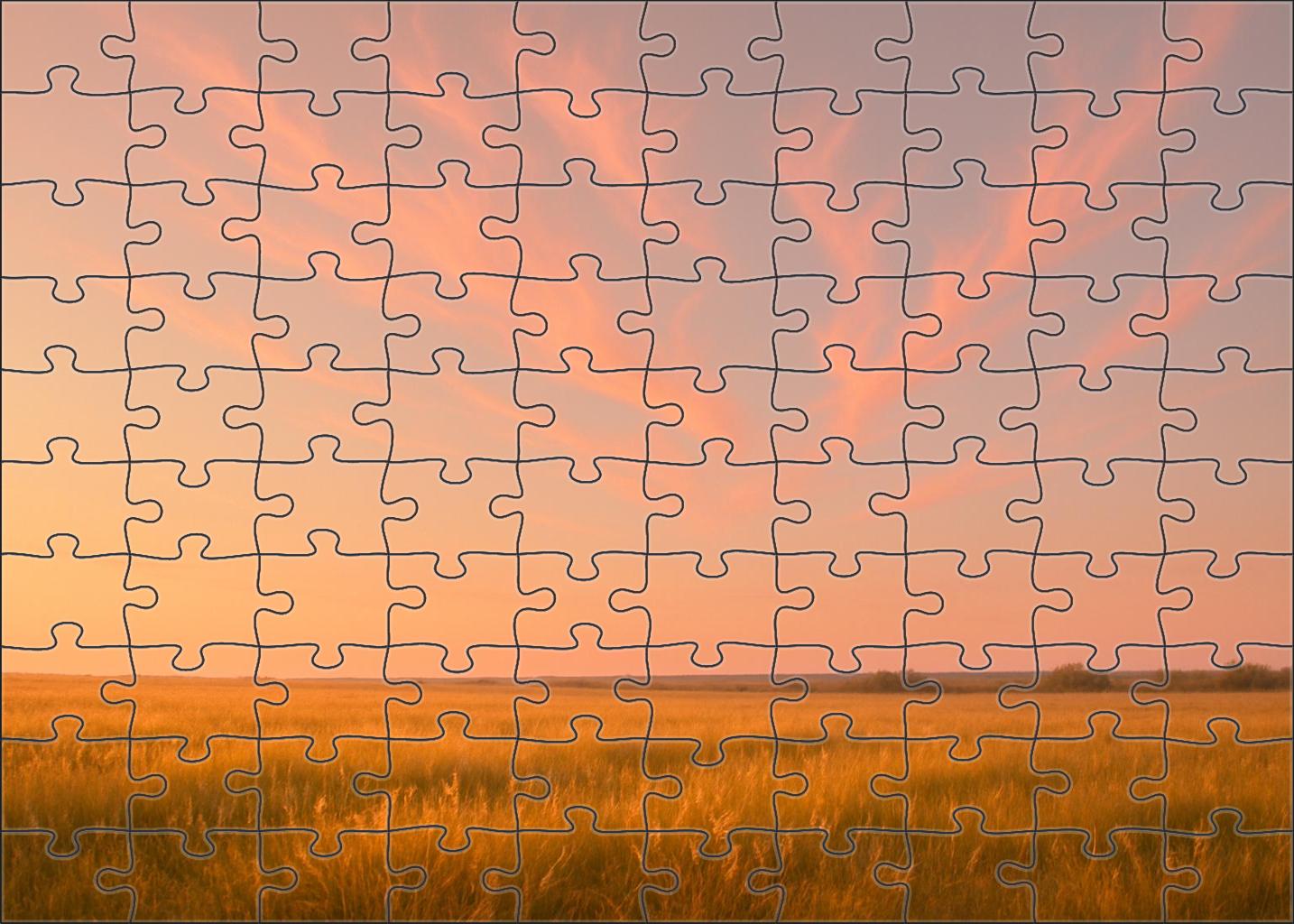 Peach Serenade Sky Puzzle For Adults