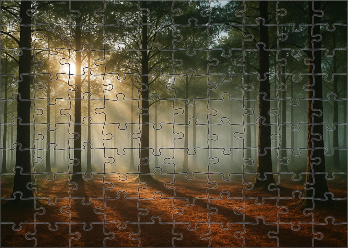 Early Morning Cedar Glimpse 500 Piece Puzzle