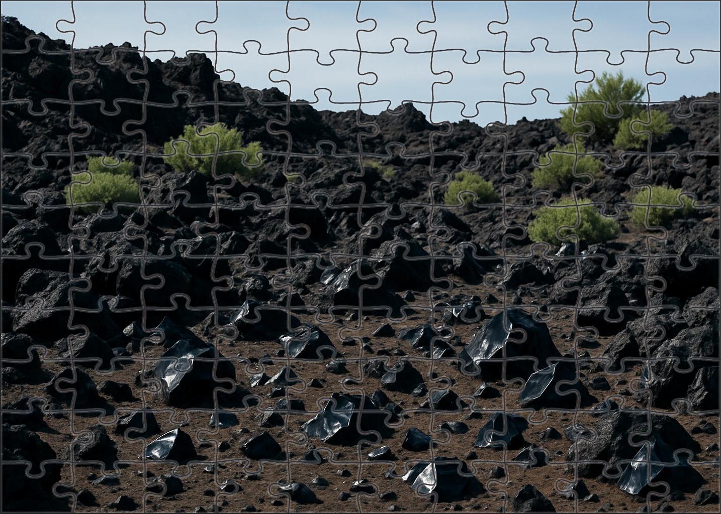 Obsidian Crater Basin Large Format Puzzle