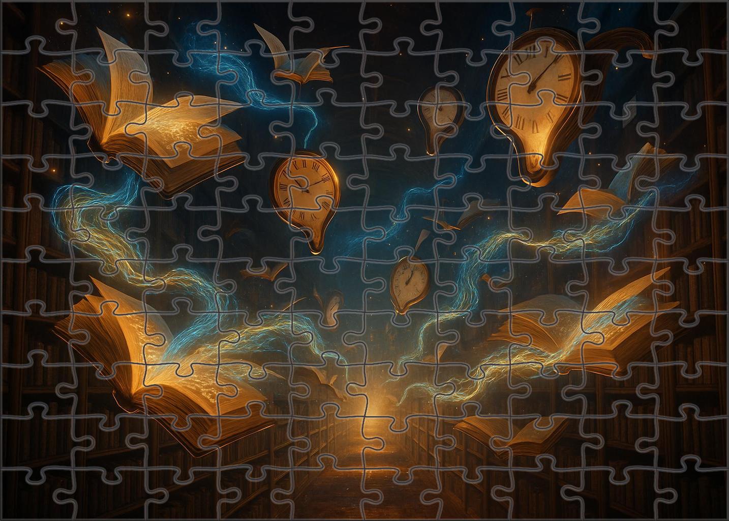 The Library Of Time Unraveled 1000 Piece Puzzle