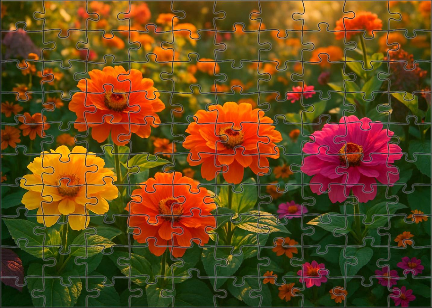 Tropical Sunset Garden Bed Family Puzzles