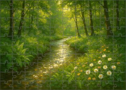 Shimmering Creekwood Glimmer Large Format Puzzle