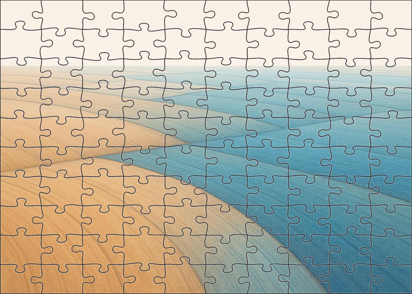 Agricultural Soil Moisture Gradient Map Challenging Puzzles