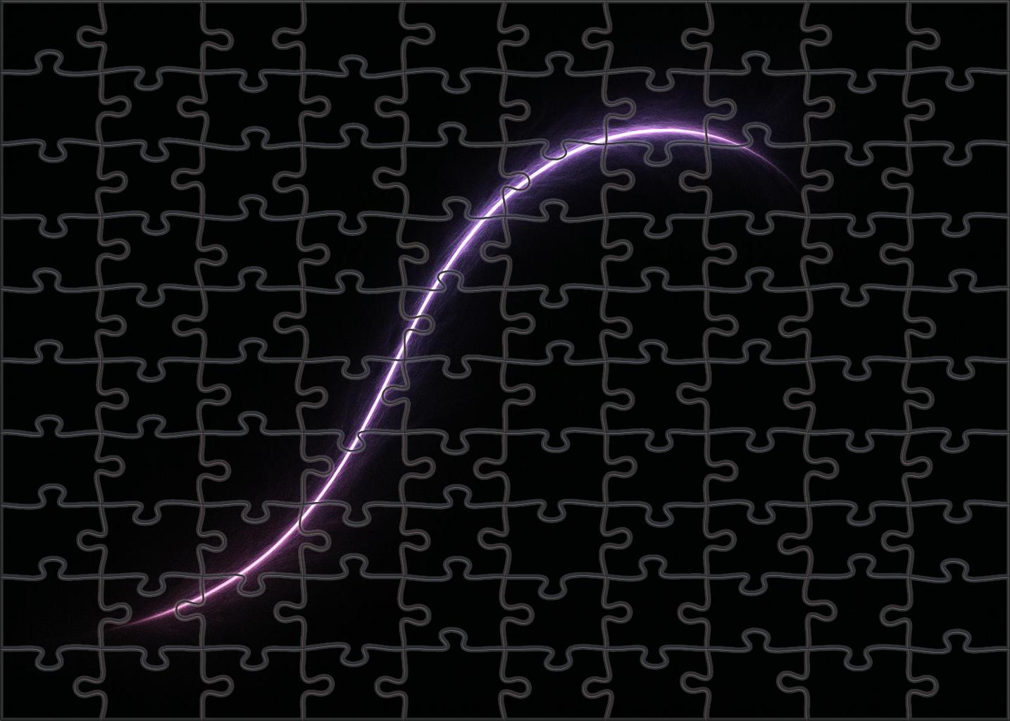 Glowing Plasma Filament 200 Piece Puzzle