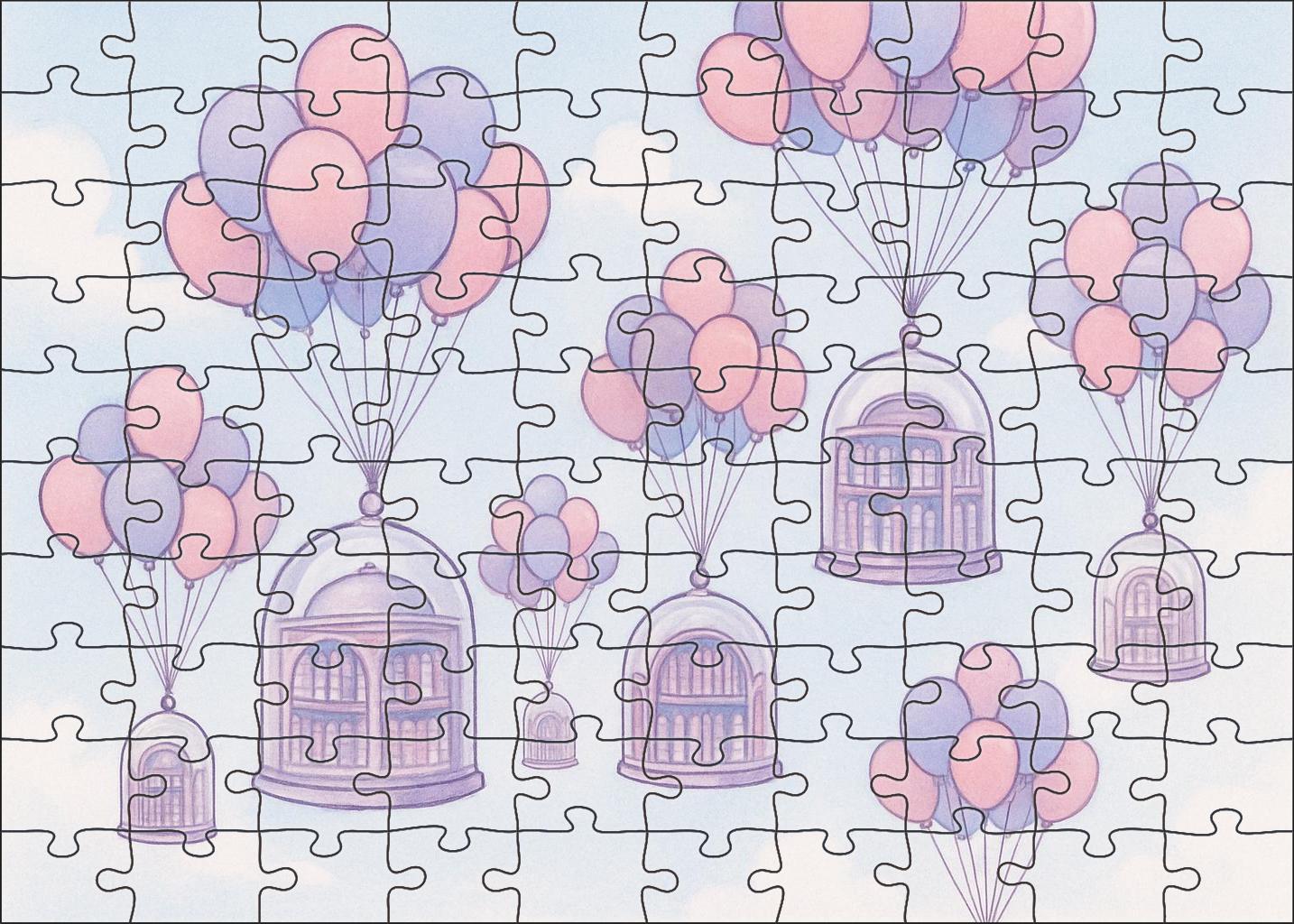 Balloons Carrying Secret Libraries Puzzle Collection