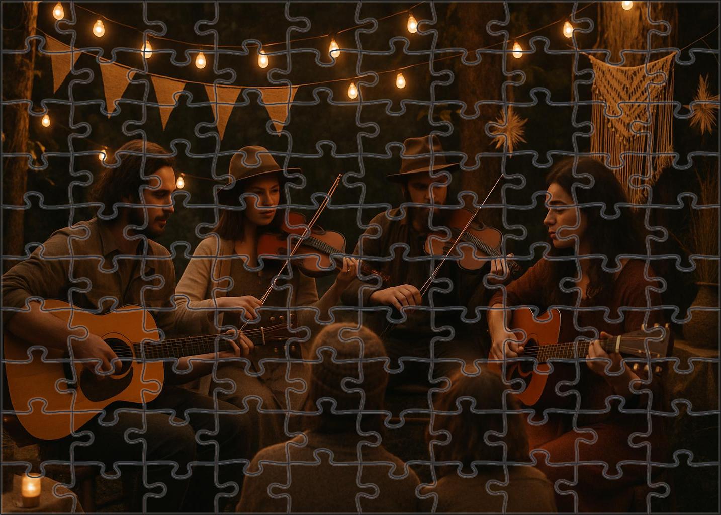 Indie Folk Revival Earthy Soundscapes And Handcrafted Aesthetics Premium Puzzle Pieces