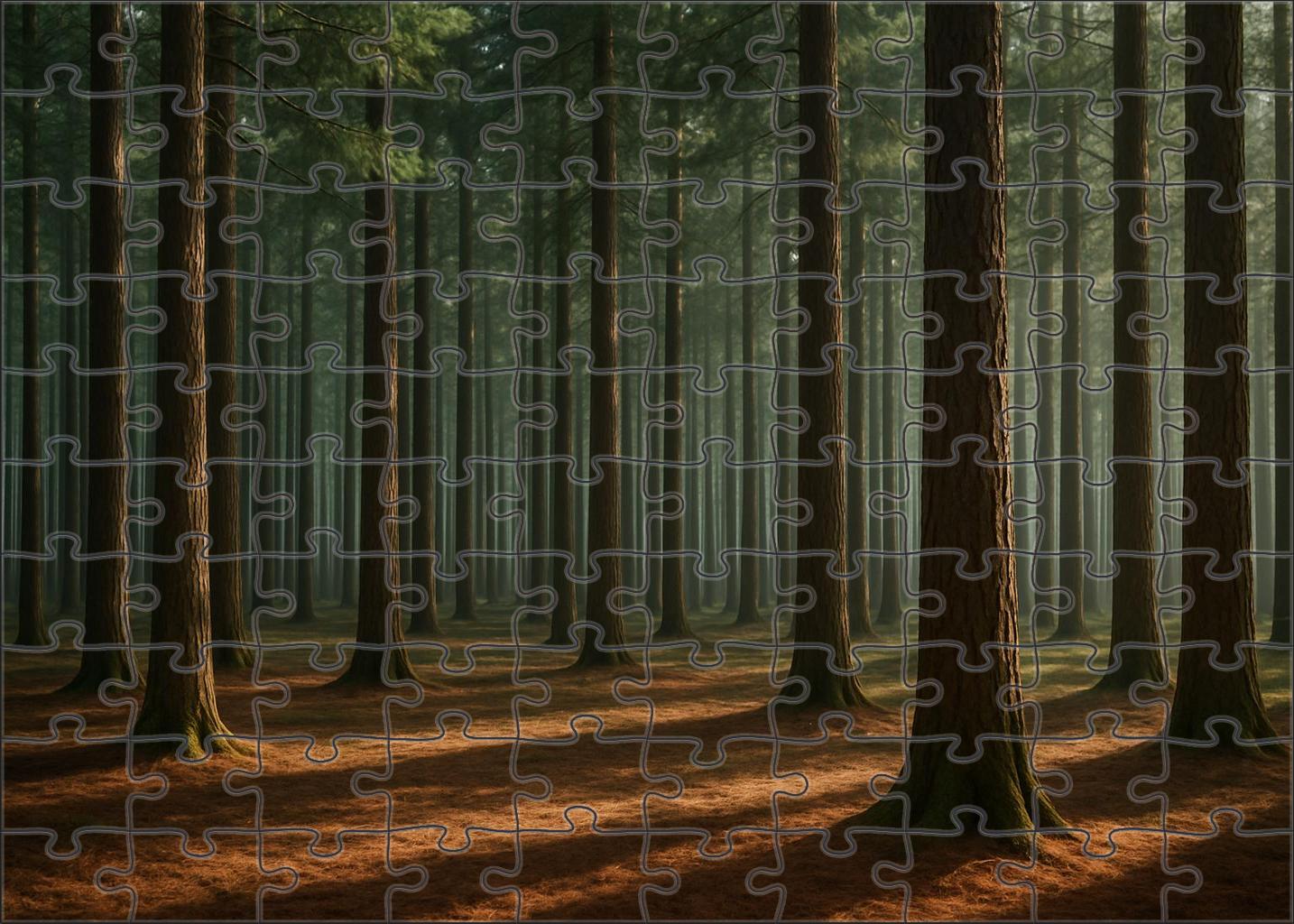 Quiet Pine Shadows Puzzle Collection