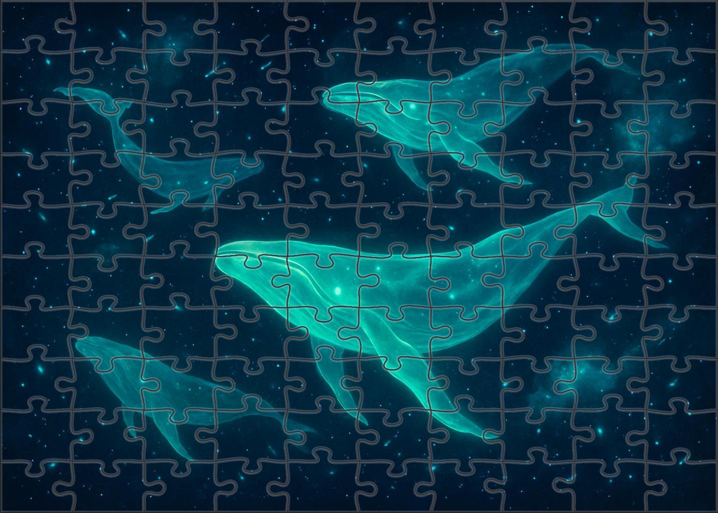 Space Whale Migration 500 Piece Puzzle