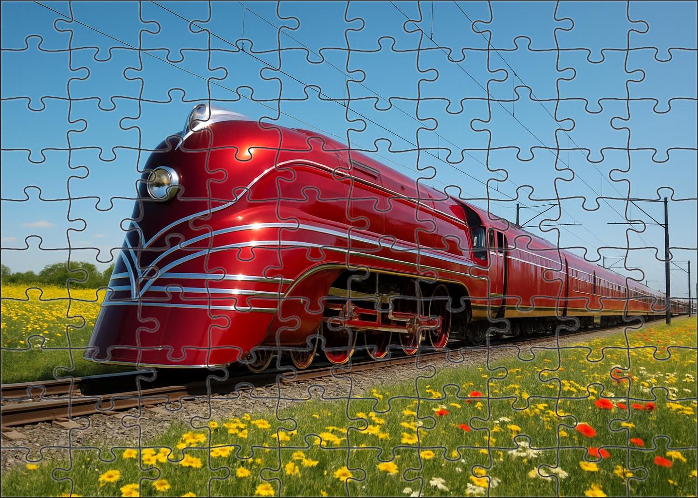 Crimson Cascade Streamliner 300 Piece Puzzle