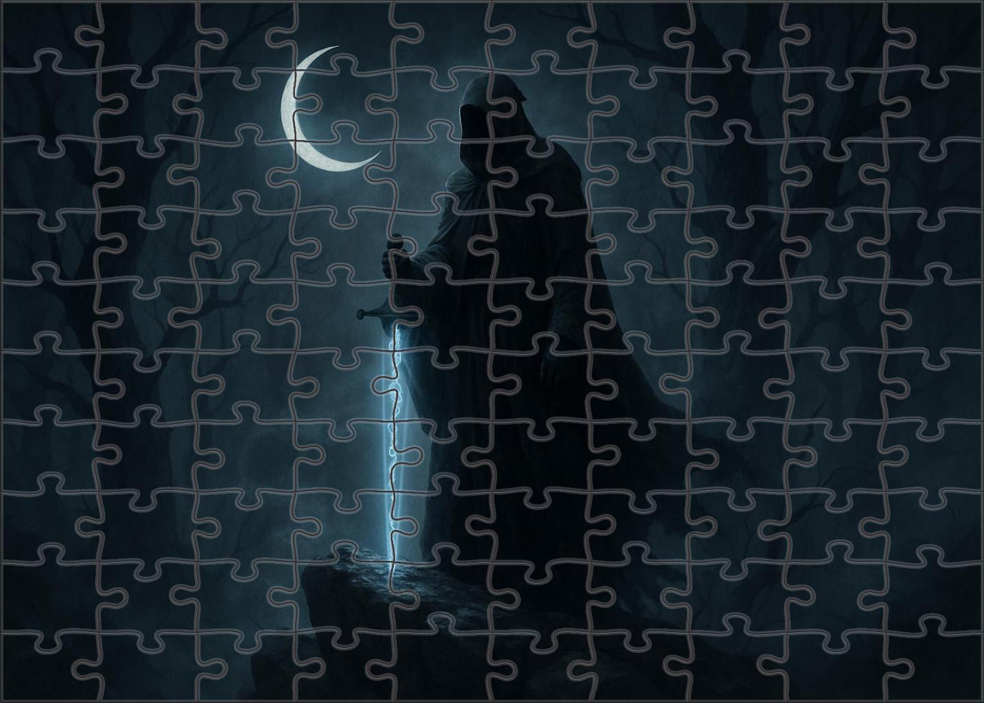 Dark Fantasy Graphic Novel Brooding Heroes In Mystical Realms Custom Jigsaw Puzzle